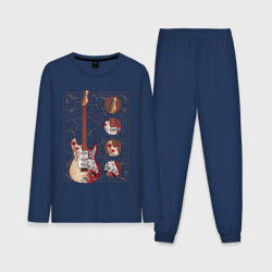 Мужская пижама с лонгсливом хлопок Fender Stratocaster Monterey 