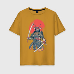 Женская футболка хлопок Oversize Samurai