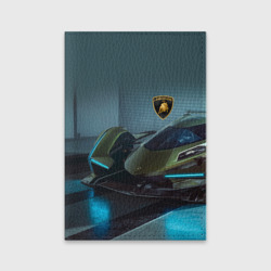 Обложка для паспорта матовая кожа Lamborghini