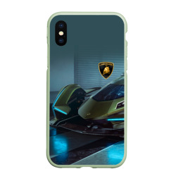 Чехол для iPhone XS Max матовый Lamborghini