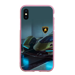 Чехол для iPhone XS Max матовый Lamborghini