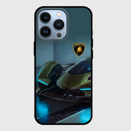 Чехол для iPhone 13 Pro Lamborghini, цвет черный