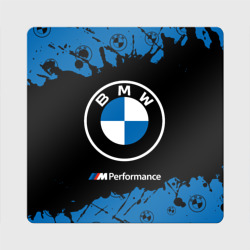 Магнит виниловый Квадрат BMW БМВ