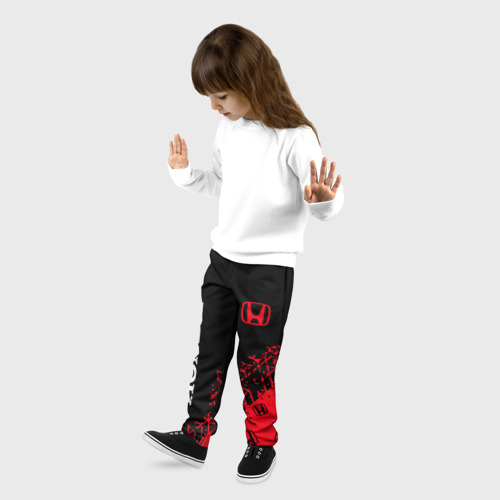 Детские брюки 3D Honda хонда, цвет 3D печать - фото 3