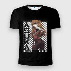 Мужская футболка 3D Slim Asuka. Evangelion