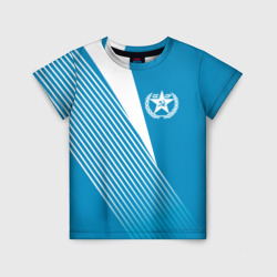 Детская футболка 3D СССР ретро-голубой