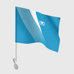 Флаг для автомобиля СССР ретро-голубой