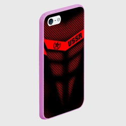 Чехол для iPhone 5/5S матовый СССР броня-доспех кибернетический - фото 2