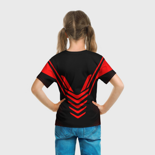 Детская футболка 3D с принтом Экзоскелет СССР, вид сзади #2