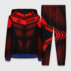 Женский костюм с толстовкой 3D СССР броня-доспех кибернетический