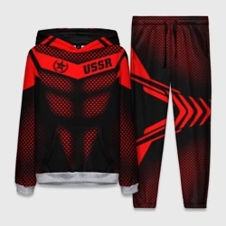 Женский костюм с толстовкой 3D СССР броня-доспех кибернетический