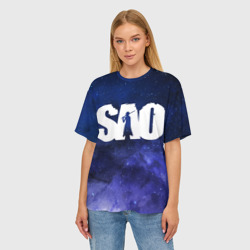 Женская футболка oversize 3D SAO - фото 2