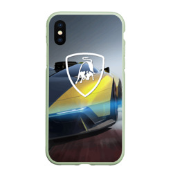 Чехол для iPhone XS Max матовый Lamborghini - Italy