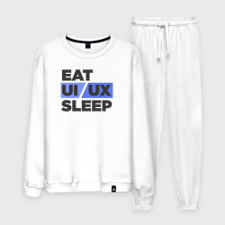 Мужской костюм хлопок Eat UI UX Sleep