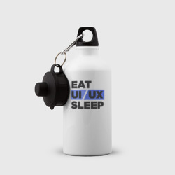 Бутылка спортивная Eat UI UX Sleep - фото 2