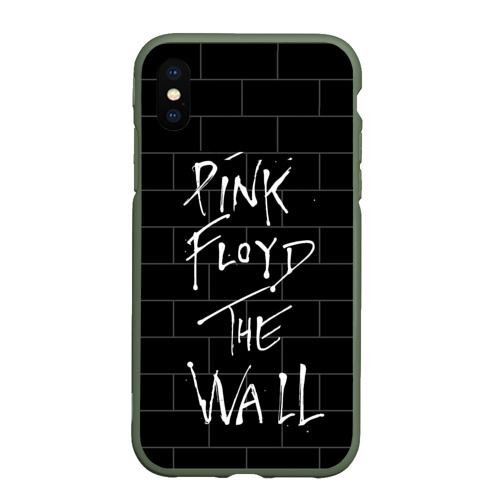 Чехол для iPhone XS Max матовый Pink Floyd, цвет темно-зеленый