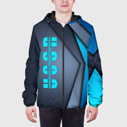 Мужская куртка 3D с принтом СССР, вид сбоку #3