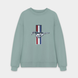 Мужской свитшот oversize без начеса хлопок Ford Mustang