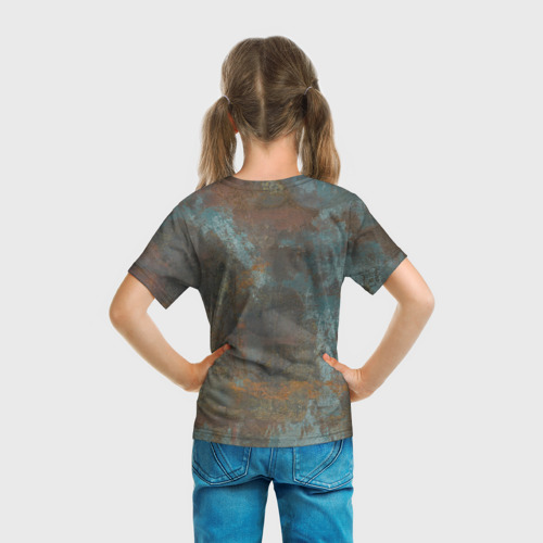 Детская футболка 3D Rusty Metal, цвет 3D печать - фото 6