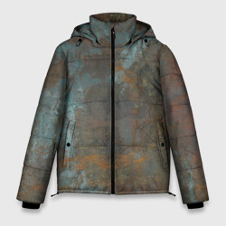 Мужская зимняя куртка 3D Rusty Metal