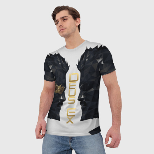 Мужская футболка 3D Deus Ex, цвет 3D печать - фото 3