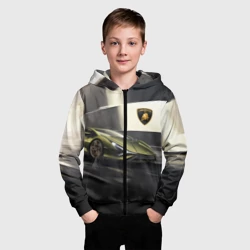 Детская толстовка 3D на молнии Lamborghini - фото 2