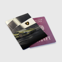 Обложка для паспорта матовая кожа Lamborghini - фото 2