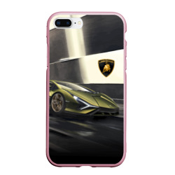 Чехол для iPhone 7Plus/8 Plus матовый Lamborghini