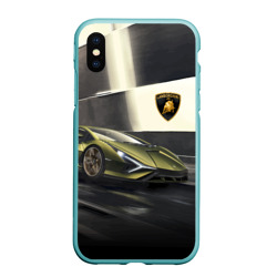 Чехол для iPhone XS Max матовый Lamborghini