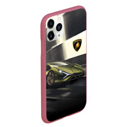 Чехол для iPhone 11 Pro Max матовый Lamborghini - фото 2