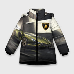 Зимняя куртка для девочек 3D Lamborghini