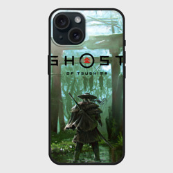 Чехол силиконовый для Apple iPhone 15 матовый Ghost of Tsushima