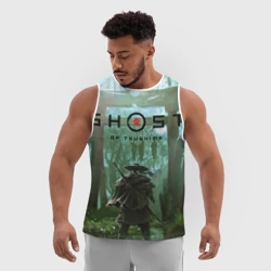Мужская спортивная майка 3D Ghost of Tsushima - фото 2