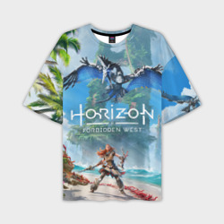 Мужская футболка oversize 3D Horizon Forbidden West