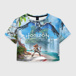 Женская футболка Crop-top 3D Horizon Forbidden West