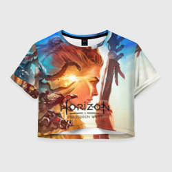 Женская футболка Crop-top 3D Horizon Forbidden West