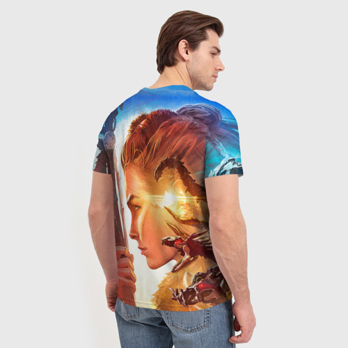 Мужская футболка 3D Horizon Forbidden West, цвет 3D печать - фото 4