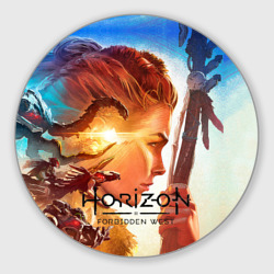 Круглый коврик для мышки Horizon Forbidden West