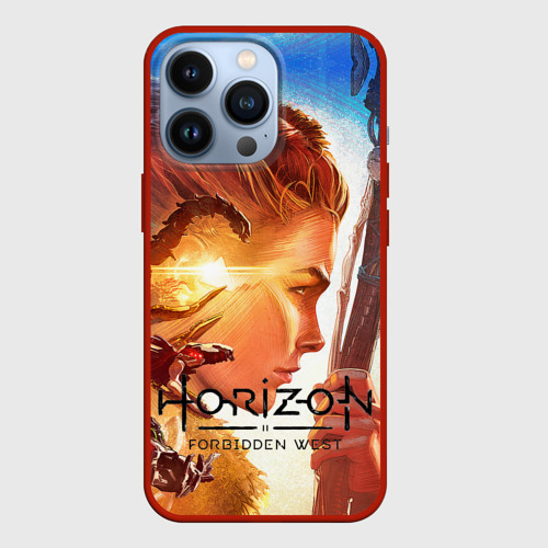 Чехол для iPhone 13 Pro Horizon Forbidden West, цвет красный