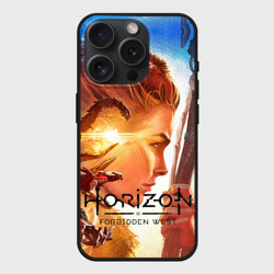 Чехол силиконовый для Apple iPhone 15 Pro матовый Horizon Forbidden West