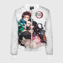 Женский бомбер 3D Клинок, рассекающий демонов