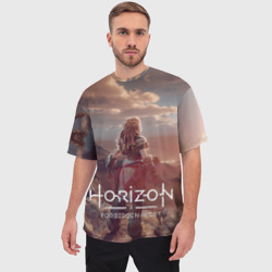 Мужская футболка oversize 3D Horizon Forbidden West - фото 2