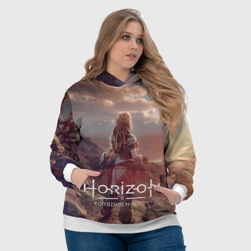 Женская толстовка 3D Horizon Forbidden West, цвет 3D печать - фото 6