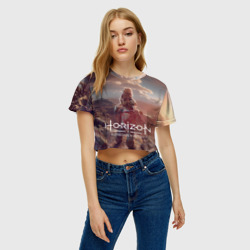 Женская футболка Crop-top 3D Horizon Forbidden West - фото 2