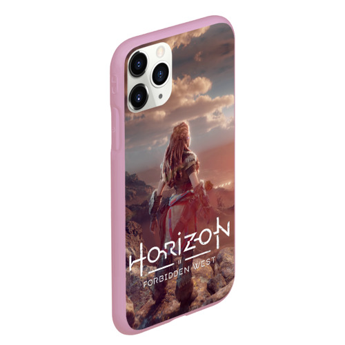 Чехол для iPhone 11 Pro Max матовый Horizon Forbidden West, цвет розовый - фото 3