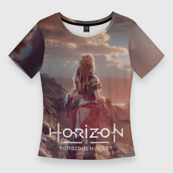Horizon Forbidden West – Женская футболка 3D Slim с принтом купить
