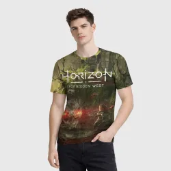 Мужская футболка 3D Horizon Forbidden West - фото 2