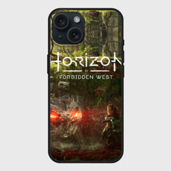 Чехол силиконовый для Apple iPhone 15 матовый Horizon Forbidden West