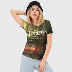 Женская футболка 3D Slim Horizon Forbidden West - фото 2