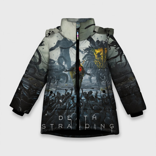 Зимняя куртка для девочек 3D Death Stranding, цвет черный